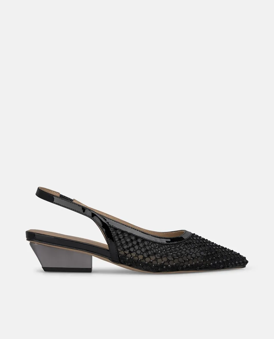alma-en-pena-mesh-slingback-mit-offenem-absatz-schwarz-5-cm-blockabsatz image 1