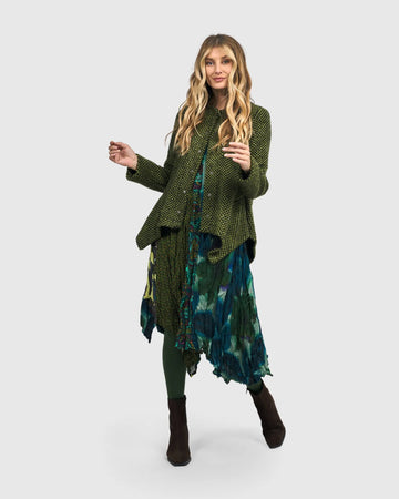 alembika-roxane-jacket-damen-strickjacke-green image 2