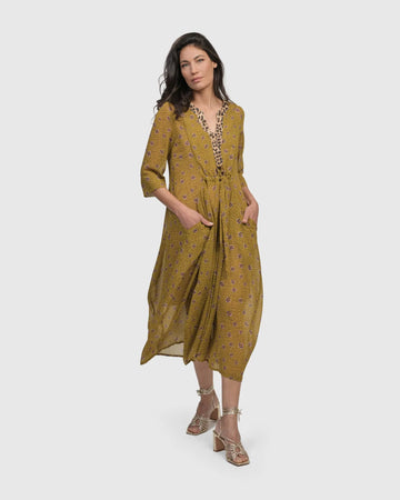 alembika-amelie-v-neck-caftan-meadow-damen-maxikleid image 3