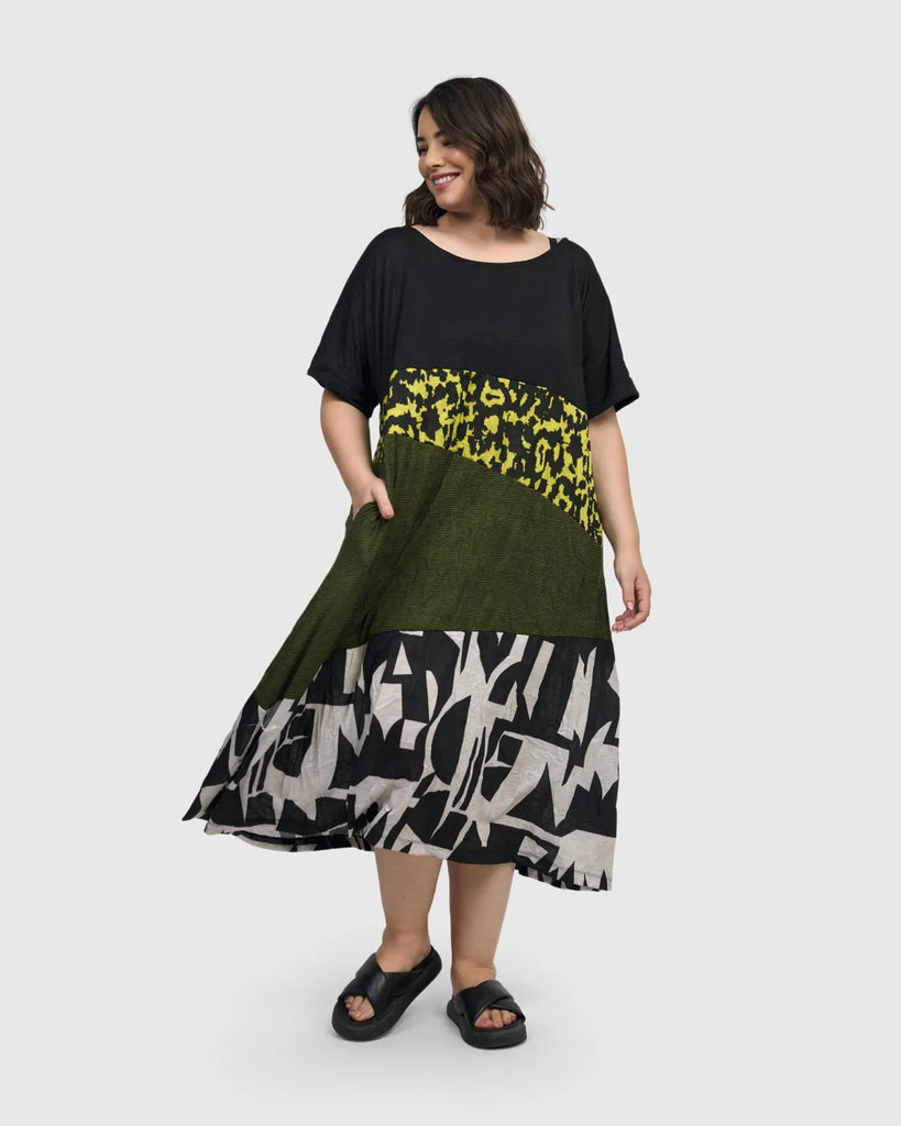 alembika-stereo-t-shirt-dress-python-maxi-t-shirt-kleid image 1