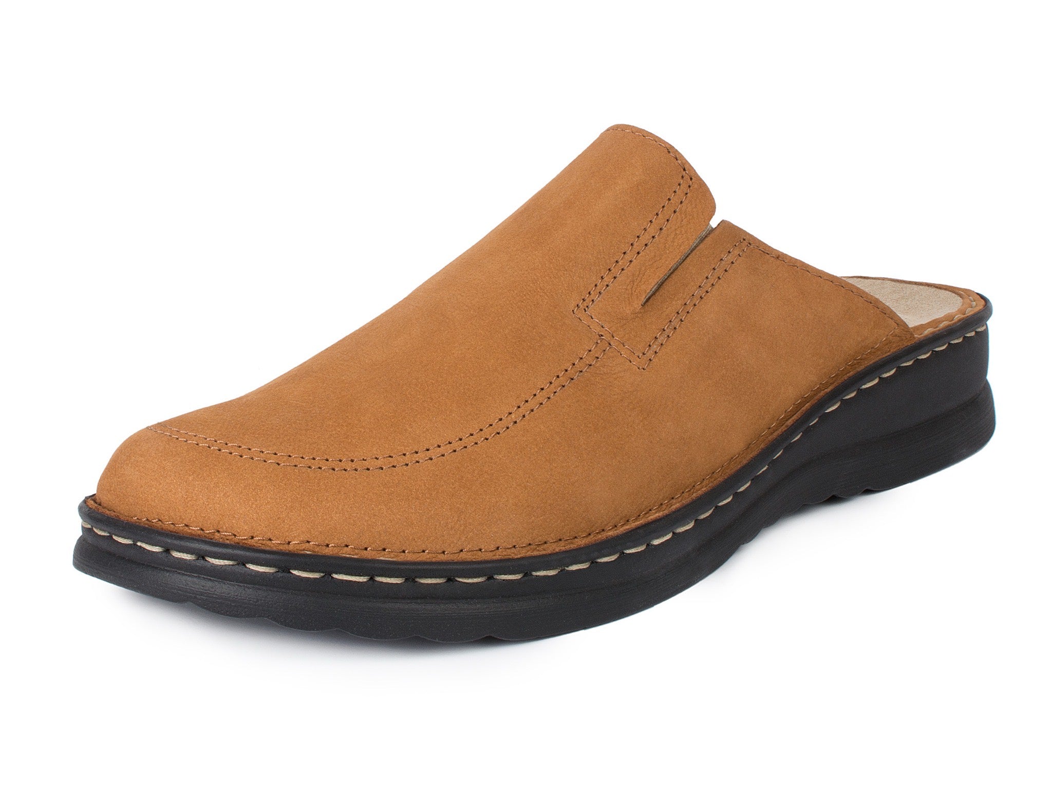 aerosoft-j-rgen-hirsch-ergo-04-herren-leder-clog-mit-wechselfu-bett image 1
