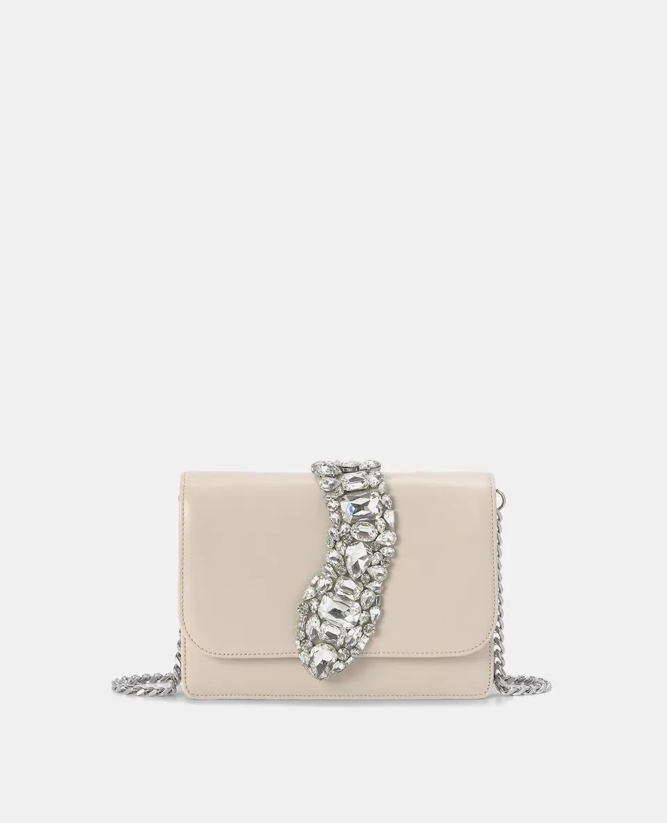 alma-en-pena-schultertasche-ice-snake-mit-kettenriemen-aus-leder image 1