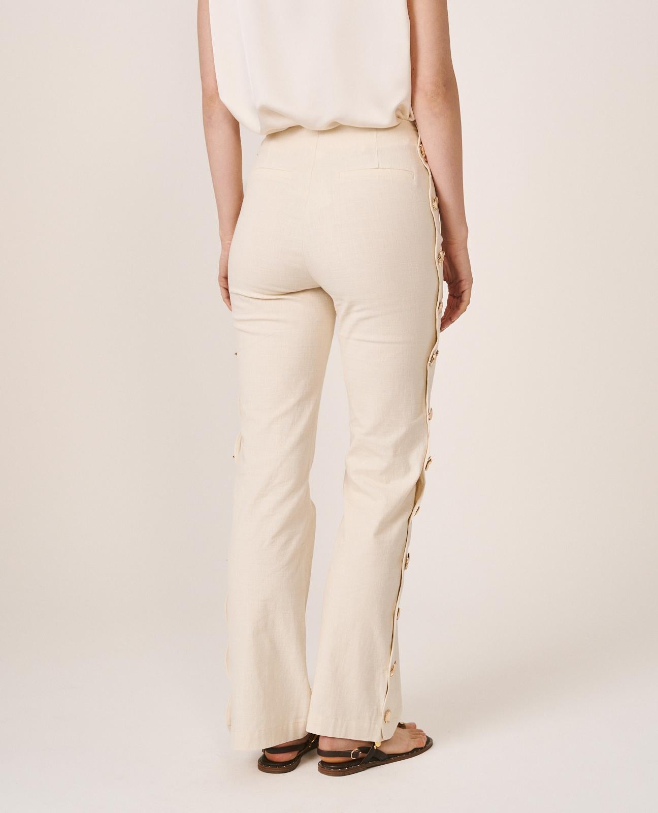 alma-en-pena-flare-pants-damen-wei-seitliche-wellendetails-s image 8