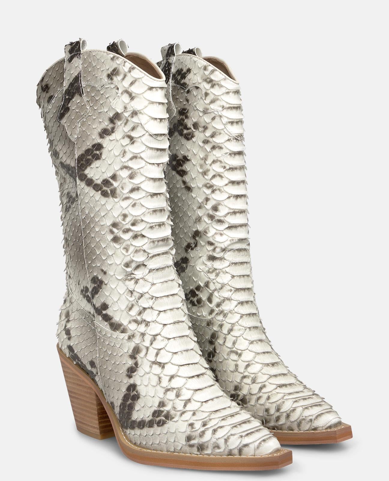 alma-en-pena-medium-country-boot-stiefelette-snake-7-cm-wei image 2