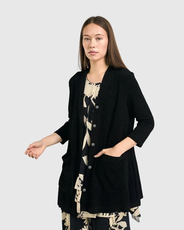 alembika-granite-cardi-jacket-black-strickjacke image 1
