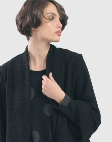 alembika-boucl-swing-jacke-schwarz-manteljacke image 3