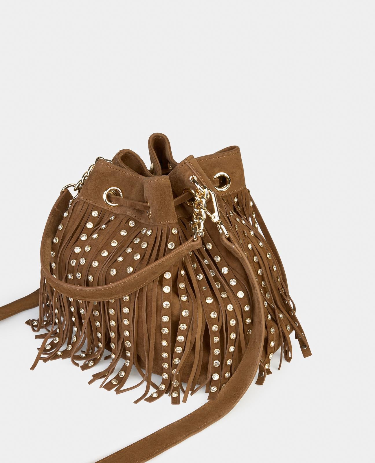 alma-en-pena-studded-fringe-bag-leder-fransentasche-mit-nieten-braun image 2