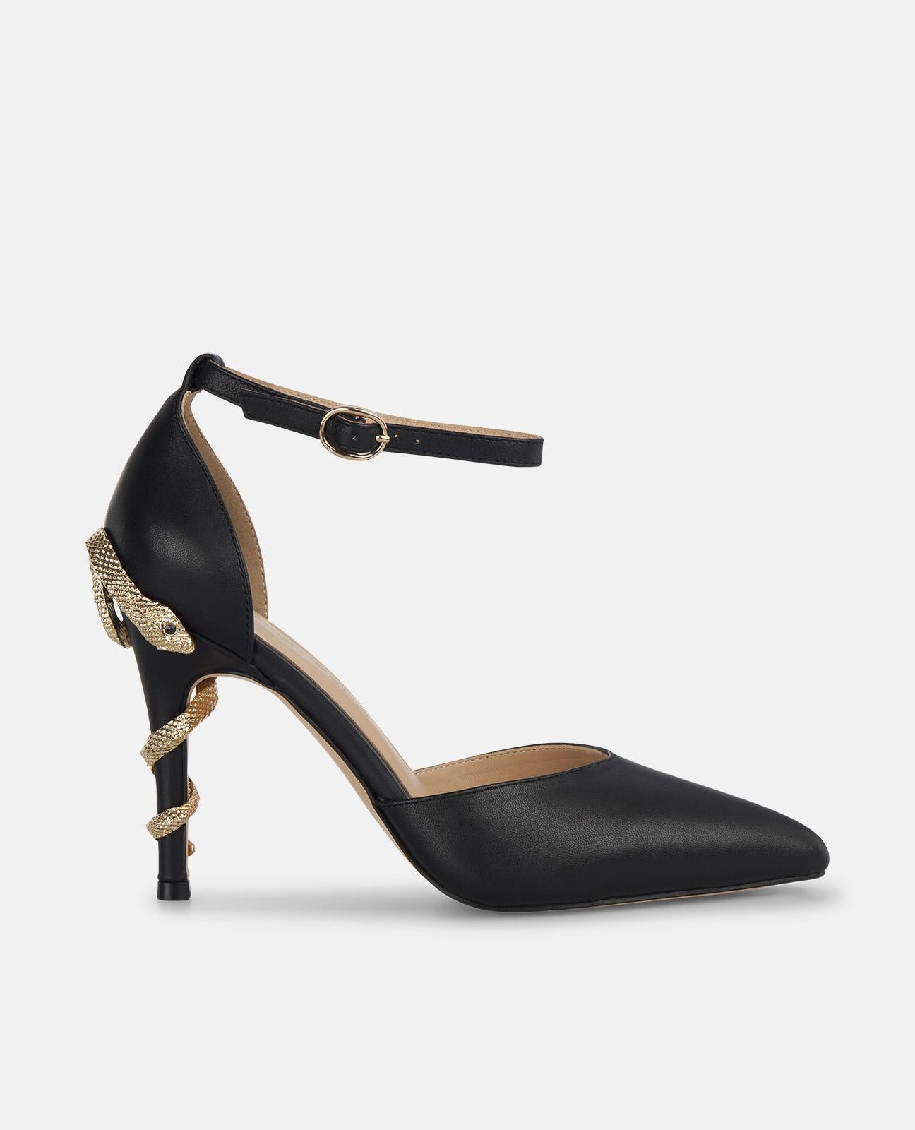 alma-en-pena-snake-heel-shoes-pumps-schlangenprint-schwarz-9-cm image 1