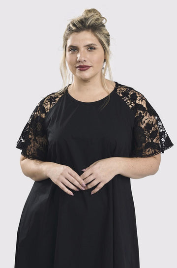 alembika-exquisite-swing-kleid-schwarz-spitze-hi-lo image 2
