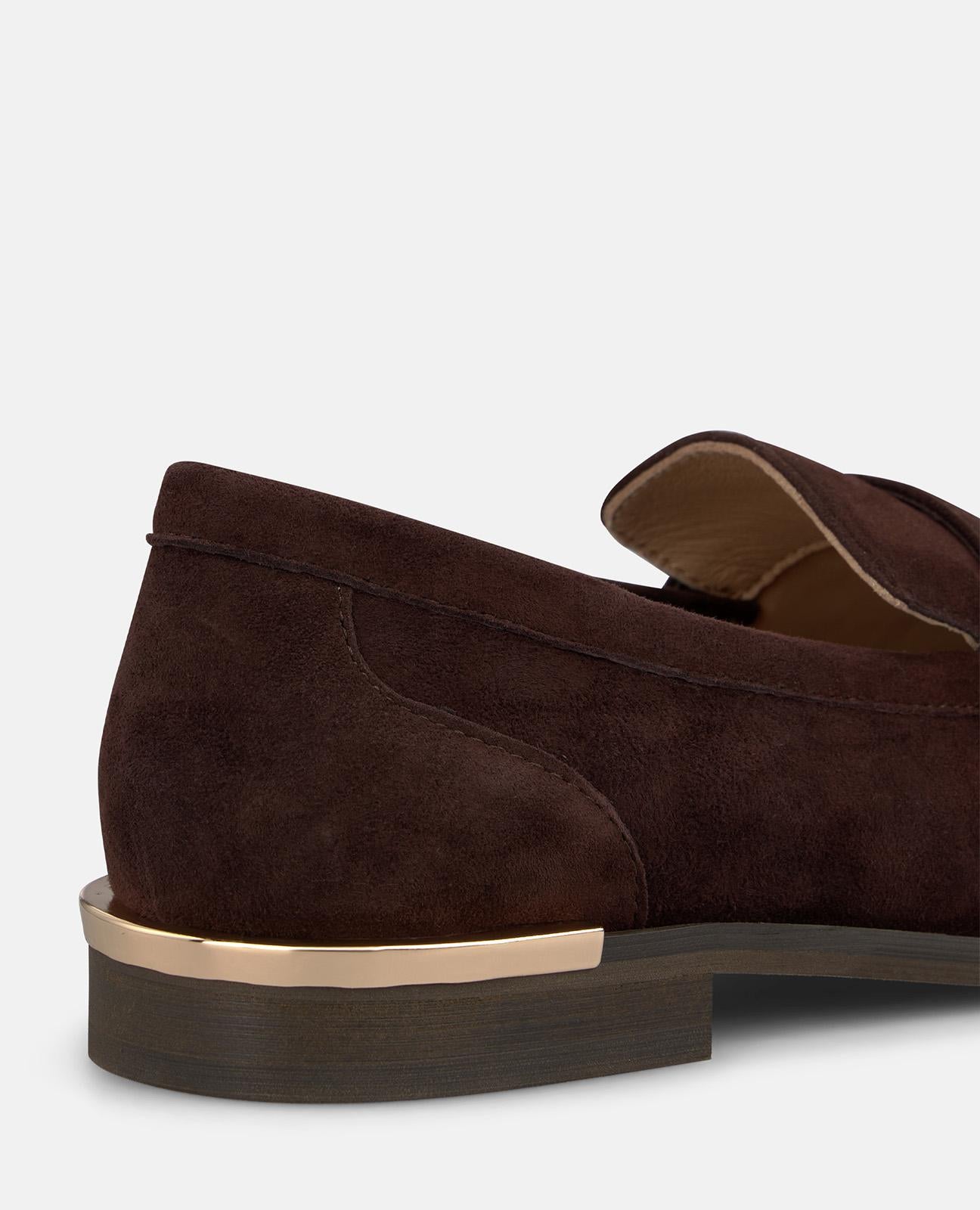 alma-en-pena-loafer-aus-veloursleder-masken-mokassin-2-cm-in-braun image 4