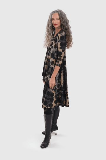 alembika-echo-hi-lo-tunika-jacquard-top-coffee image 3