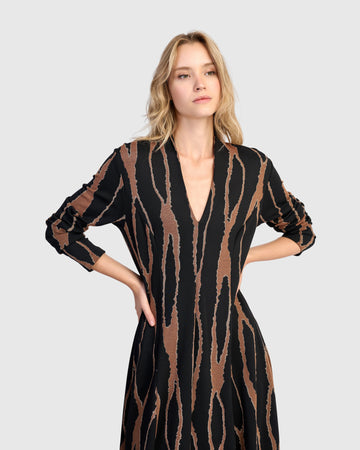 alembika-willow-cocoon-dress-wood-damen-kleid image 2