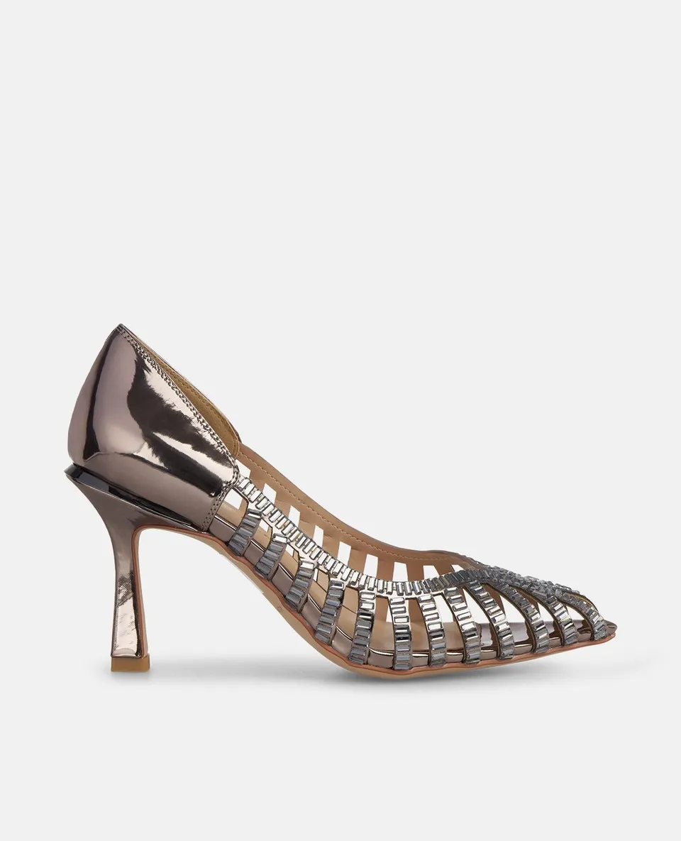 alma-en-pena-pumps-mirror-effekt-silber-9-cm-absatz image 1