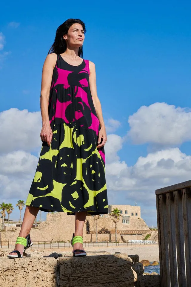 alembika-art-print-tank-kleid-violet-rmelloses-damenkleid image 1