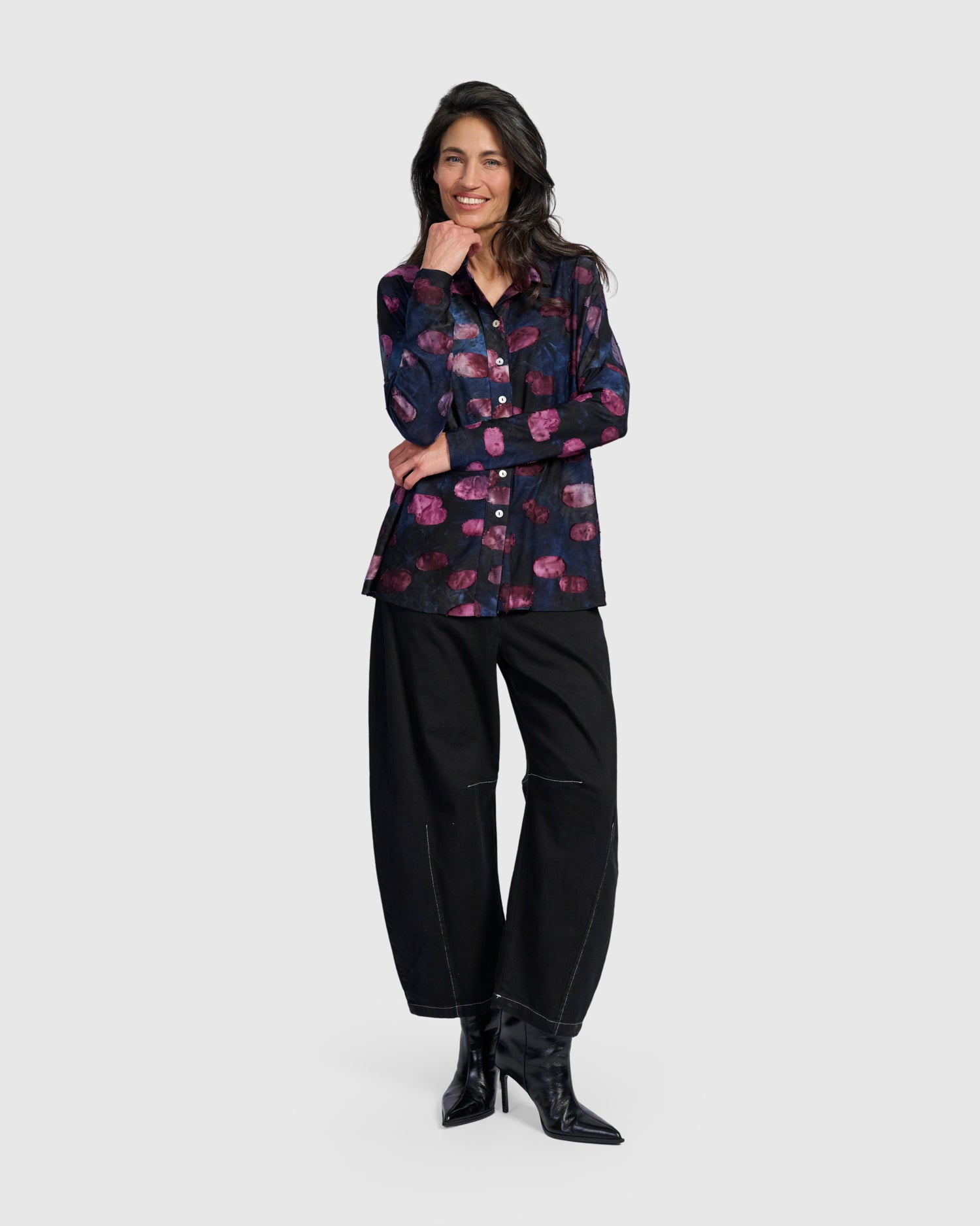 alembika-merriweather-shirt-midnight-wine-boxy image 6