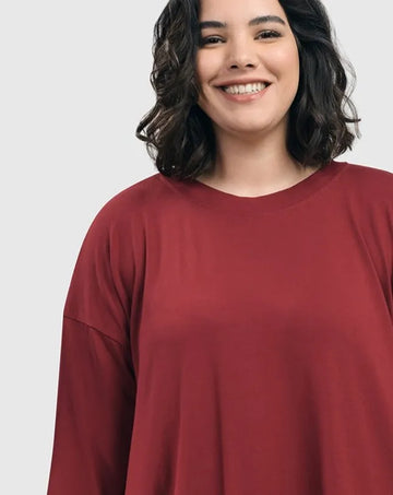 alembika-essential-oversized-trapeze-top-plum image 3