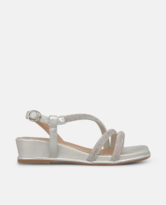 alma-en-pena-keilsandalen-tubular-wedges-silber-4-cm image 1