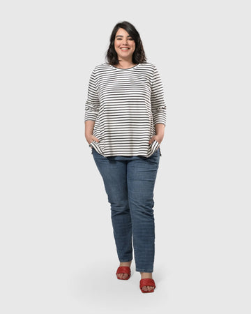 alembika-urban-edge-stripe-top-schwarz image 2