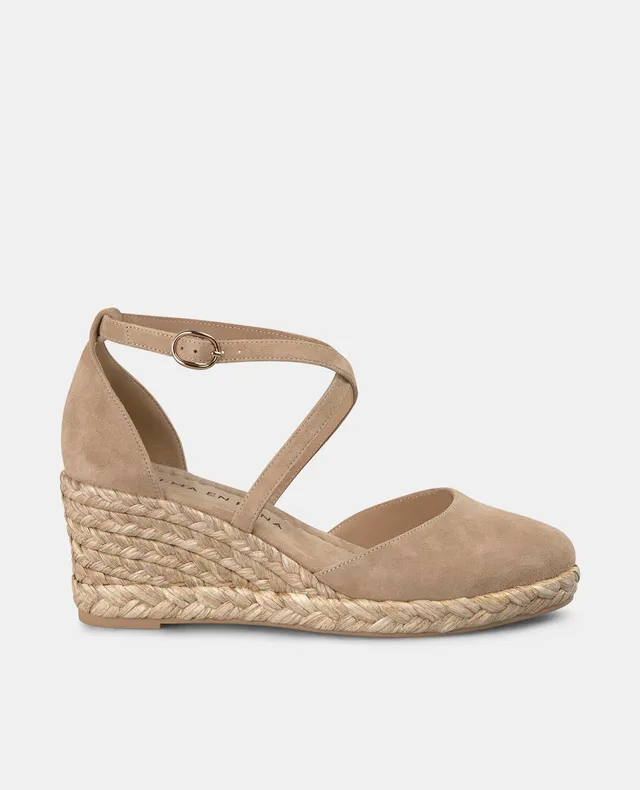 alma-en-pena-keilpumps-mit-kreuzriemen-sand-5-cm image 1
