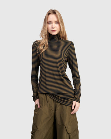 alembika-urban-form-turtleneck-khaki-damen-tunika image 2