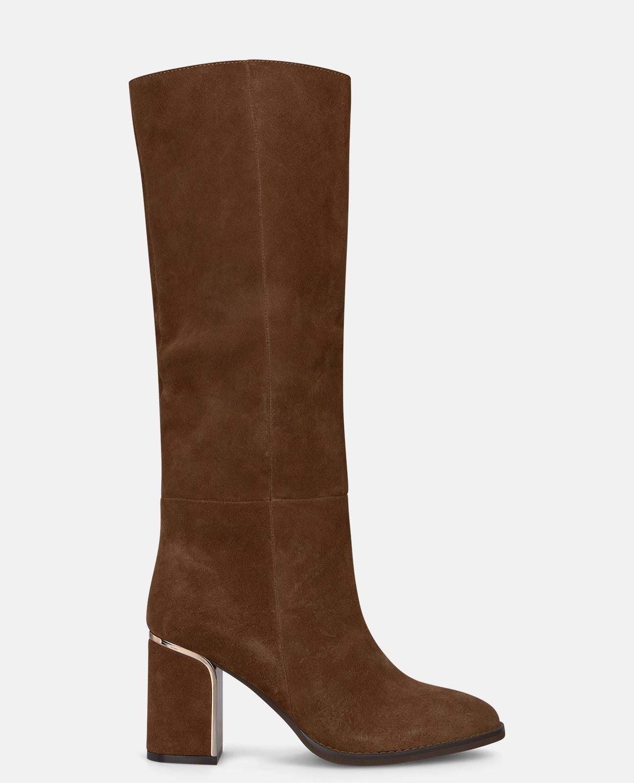 alma-en-pena-alfa-63884-stiefel-aus-wildleder-camel-8-cm image 1