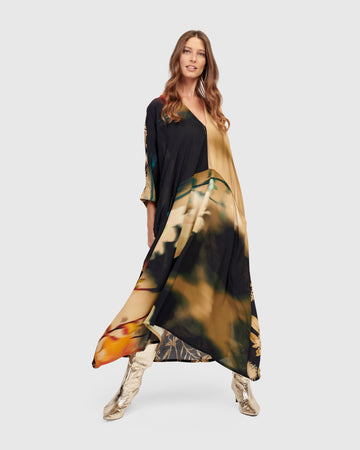 alembika-monaco-v-neck-maxi-kleid-floral image 2