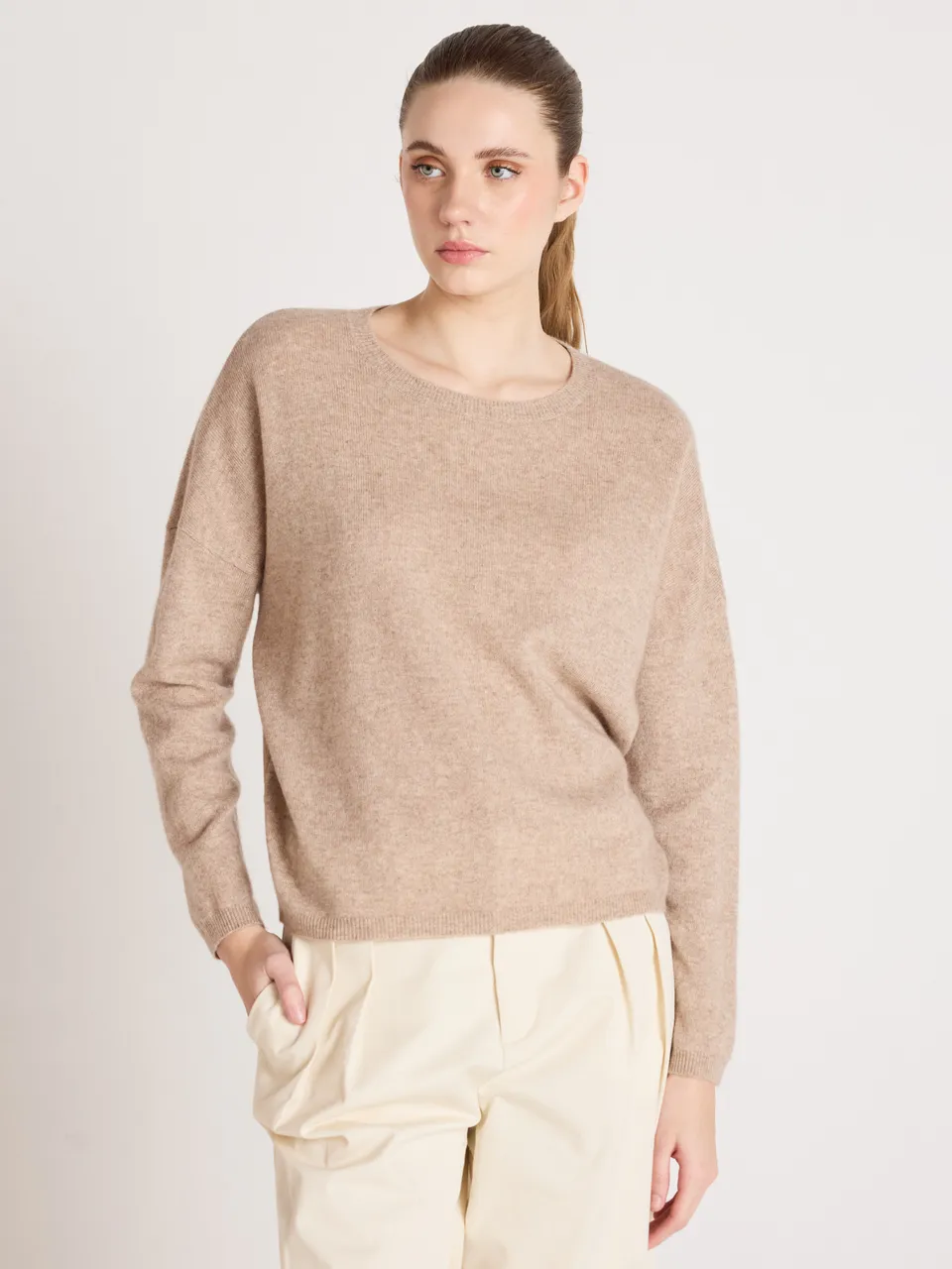 absolut-kaira-pullover-rundhals-100-kaschmir-damen image 1