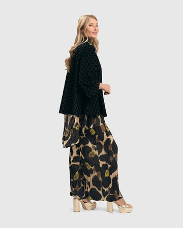alembika-dot-flocked-swing-jacke-schwarz image 2