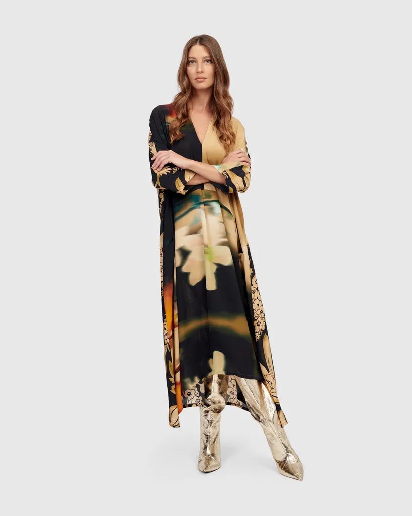 alembika-monaco-v-neck-maxi-kleid-floral image 1