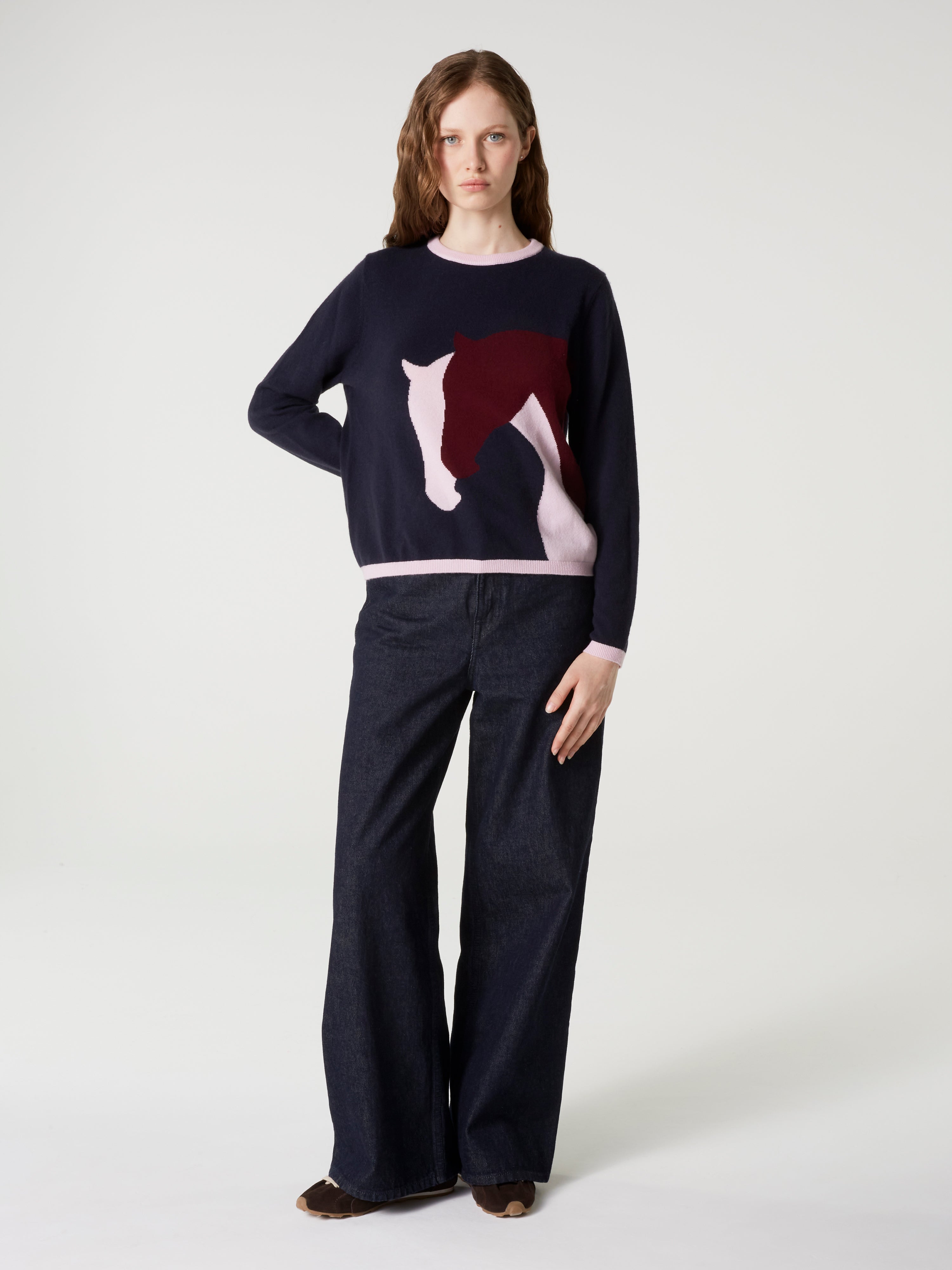 absolut-cashmere-pullover-haras-damen-pullover-aus-100-kaschmir-rundhals-navy image 2
