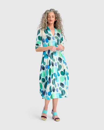 alembika-margarita-cocoon-kleid-aqua-dots image 2