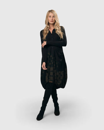 alembika-tekbika-dot-wonderful-kleid-black-khaki image 5