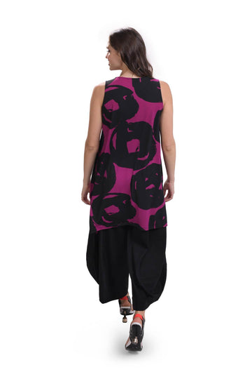 alembika-art-print-tunika-violet-rmellose-tunika-mit-asymmetrie-saun image 2