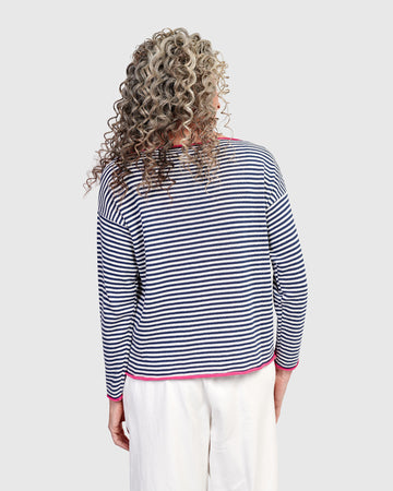 alembika-jolly-sweater-pullover-streifen-navy-wei-pink image 4