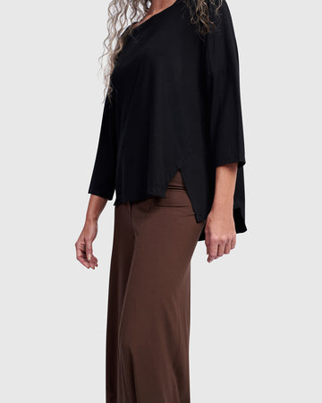 alembika-essential-boxy-top-black-damen-t-shirt image 4