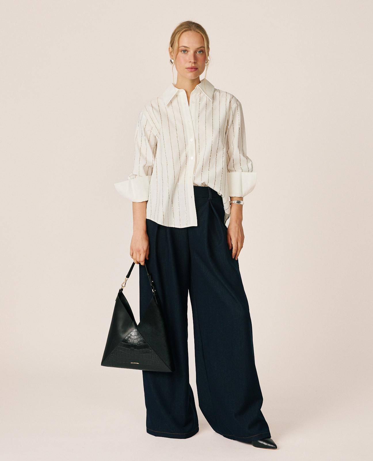 alma-en-pena-striped-shirt-with-sequins-streifen-bluse-wei image 2