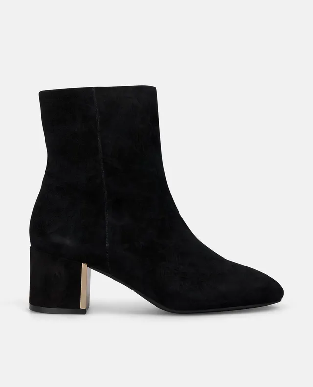 alma-en-pena-stiefeletten-schwarz-velours-5-5-cm-blockabsatz image 1