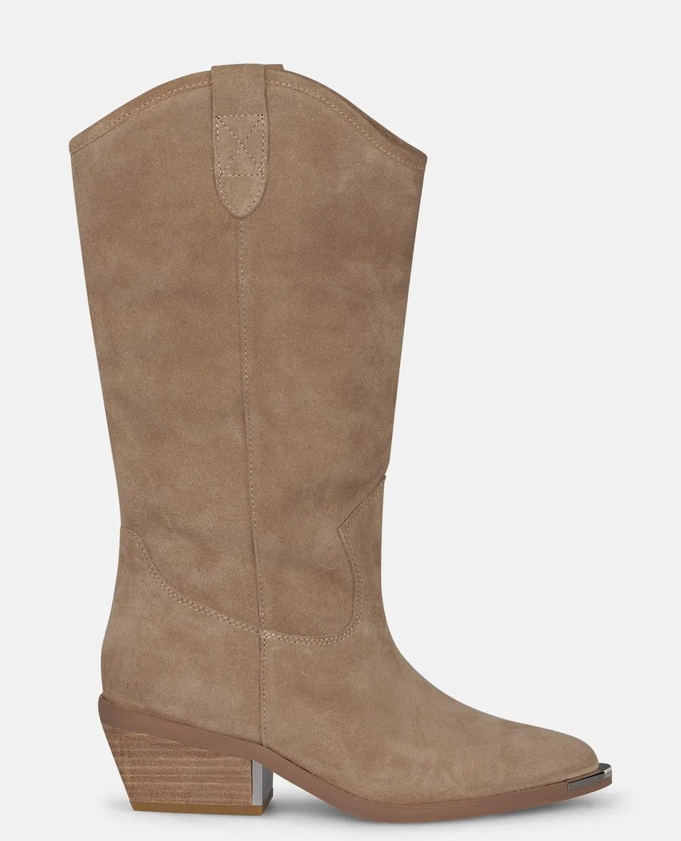 alma-en-pena-cowboystiefel-mink-offene-zehen-metallkappe-5-cm-absatz image 1