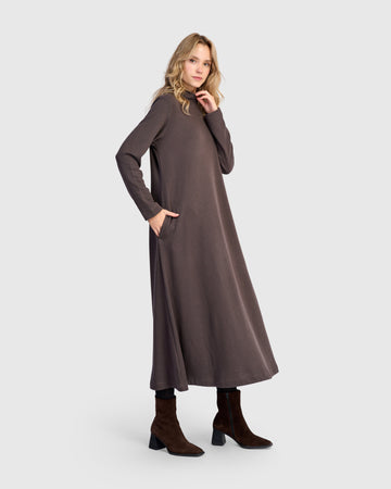 alembika-urban-cloud-a-linie-kleid-mocha-ud665m-maxi image 3
