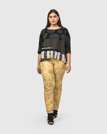 alembika-izma-boxy-tee-damen-cropped-t-shirt-savanna image 4