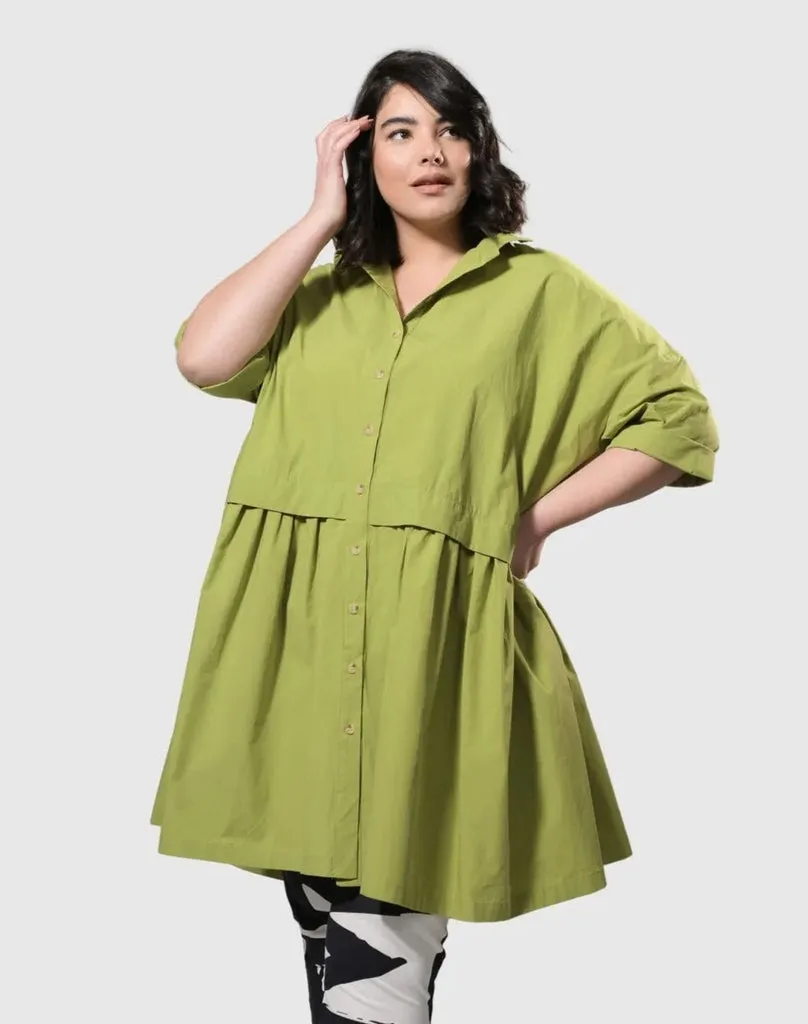 alembika-urban-callie-babydoll-kleid-gr-n image 1