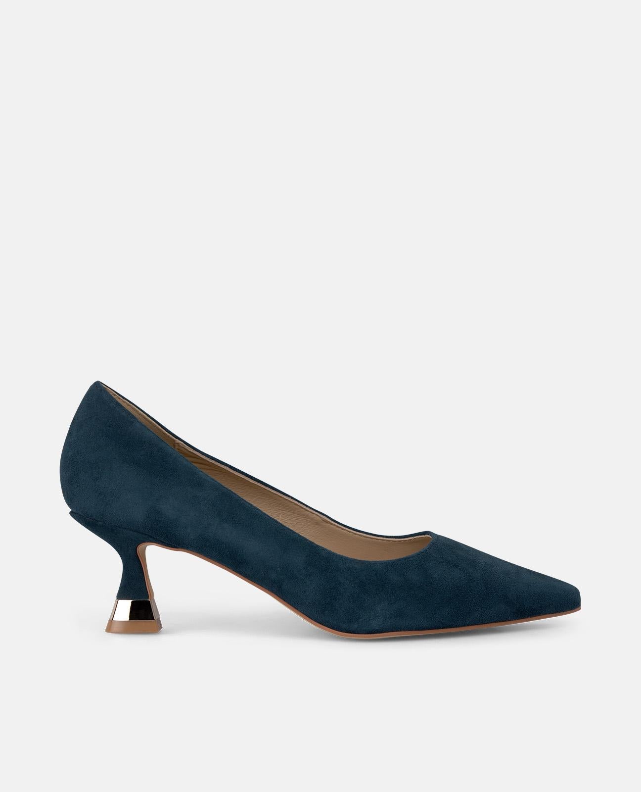 alma-en-pena-low-heel-pumps-navy-6-cm-spitz image 1