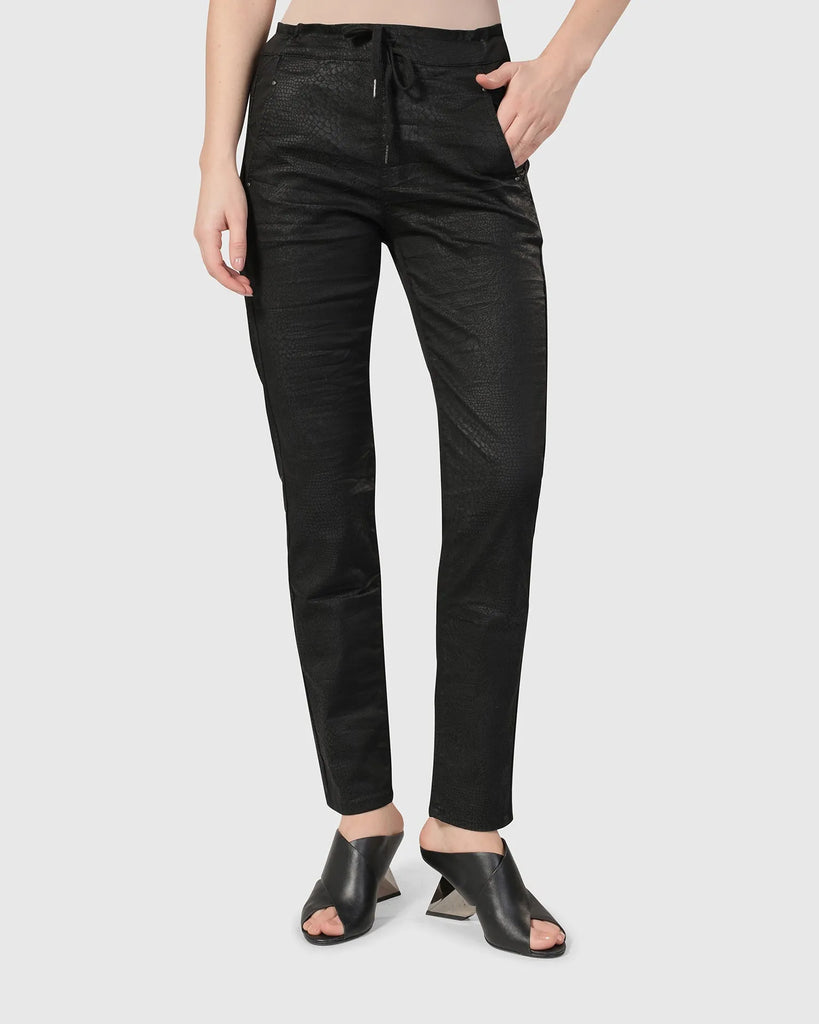 alembika-snake-iconic-stretch-jeans-schwarz-mid-rise image 1