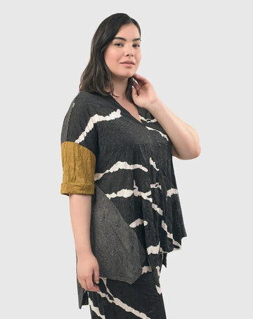 alembika-kat-crinkle-trapeze-top-yellow image 2