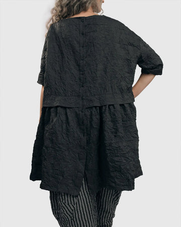 alembika-urban-haven-pinstripe-crinkle-kleid-charcoal image 4