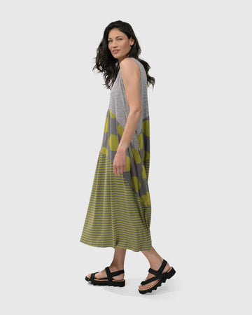 alembika-city-sizzle-sd163l-rmelloses-midi-kleid-lime image 4