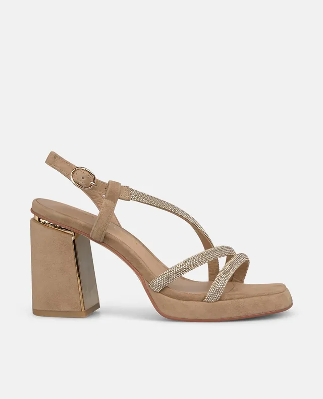 alma-en-pena-metallic-strap-sandalen-mit-blockabsatz-8-5-cm-arena image 1