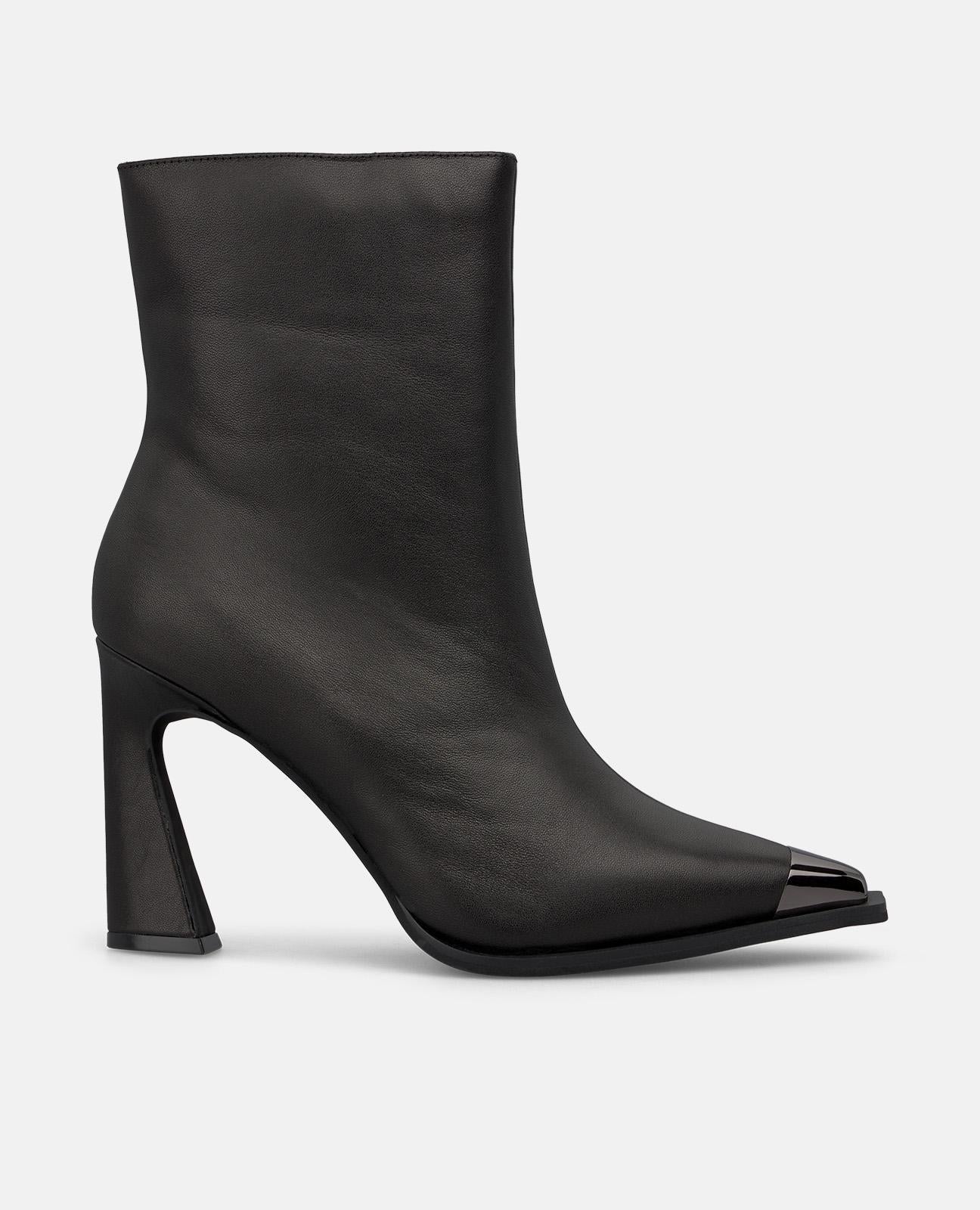 alma-en-pena-stiefeletten-mit-metallic-toe-schwarz-9-cm-stiletto image 1
