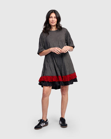 alembika-ember-ruffle-kleid-rot image 2