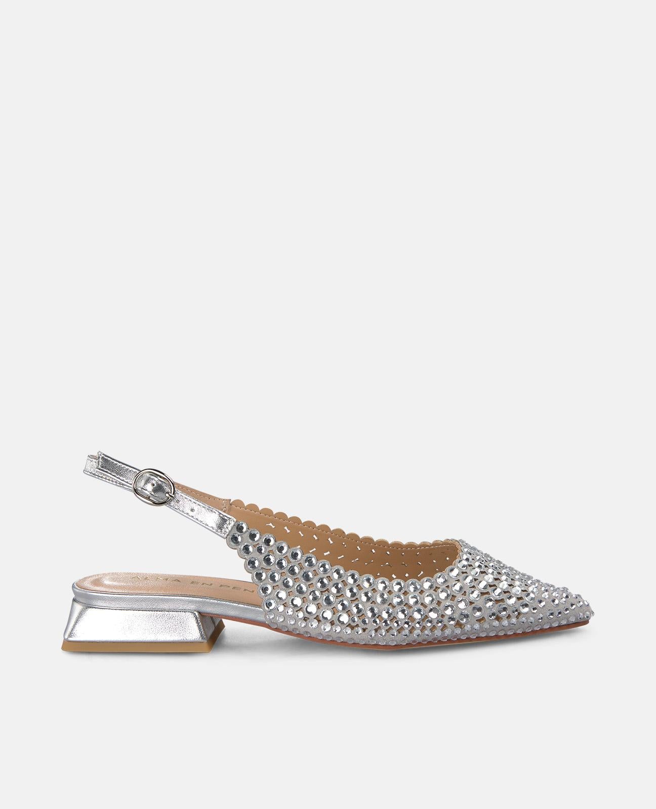 alma-en-pena-flache-spangen-schuhe-silber-strass-2-cm image 1
